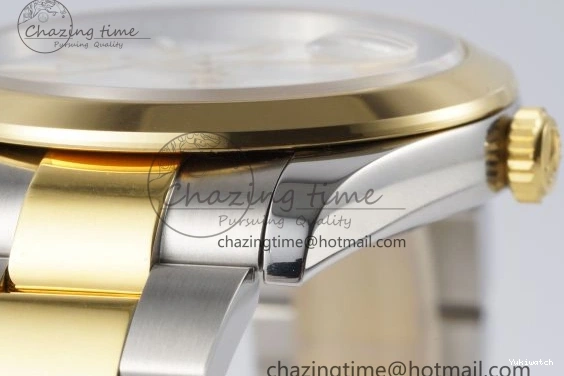 41 KING Steel Bezel on Dial 1:1 Polished Bracelet YG Oyster Best White DateJust Edition 904L SS VR3235 0311